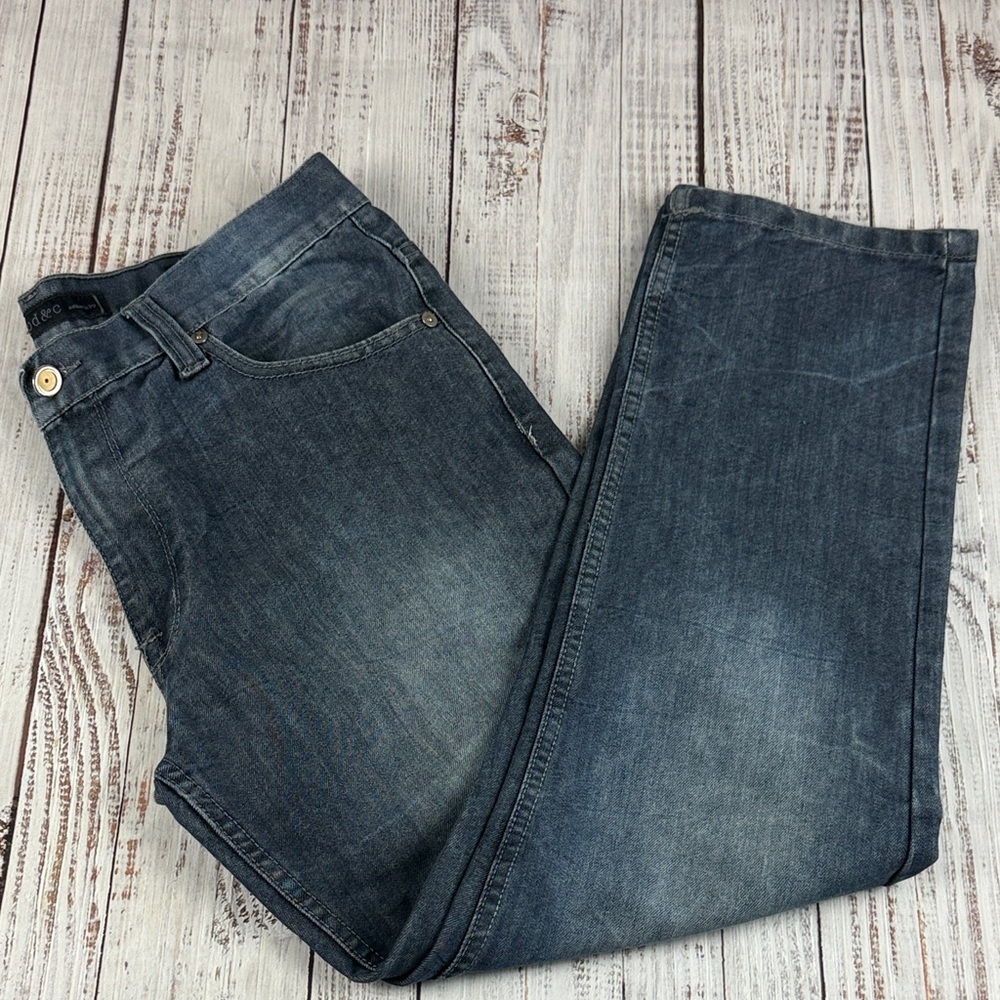 PD&C slim Straight blue Jeans Size 34 X 30 - Picture 7 of 10